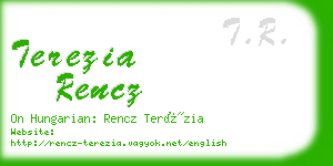 terezia rencz business card